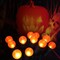 Orange Halloween Lights – G15 Frosted Glass Globe LED String Lights (50 LEDs, 13.5 ft, Plug-In, Waterproof, Connectable)